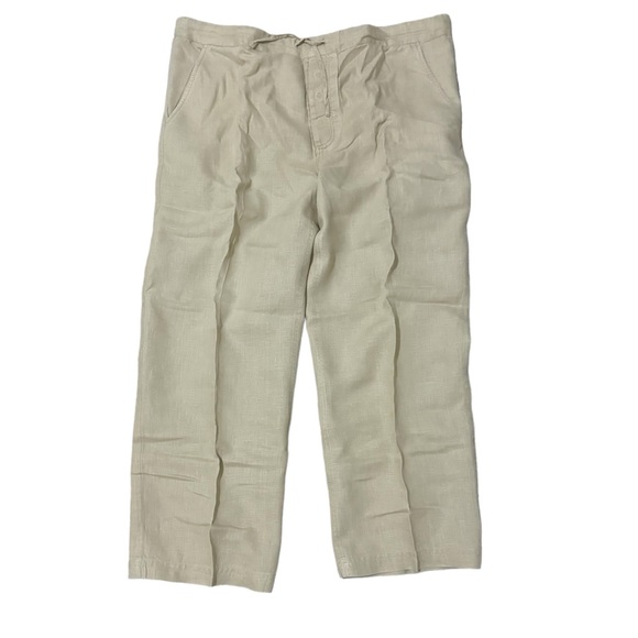 Martin Gordon Pants - Martin Gordon 💯 Linen Khaki Drawstring Pants Medium